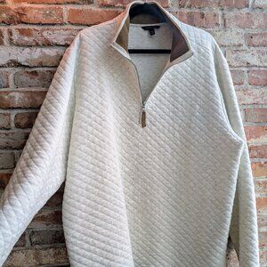 Men's Banana Republic 1/4 zip quilted pull over